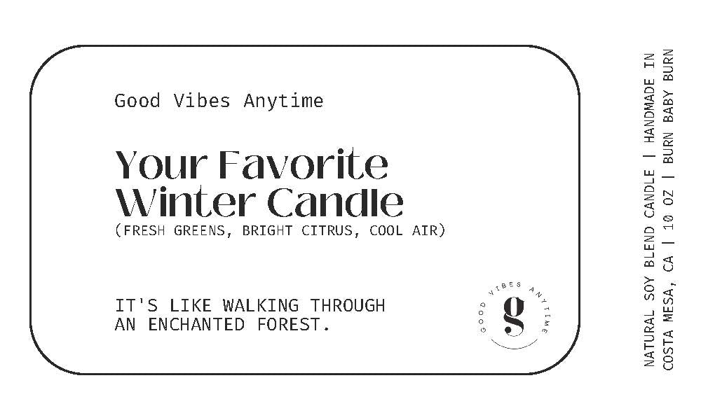 Your Favorite Winter Candle - 7 oz Candle